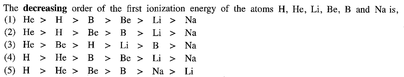 AL 2021 Chemistry Unit 1 Question 3