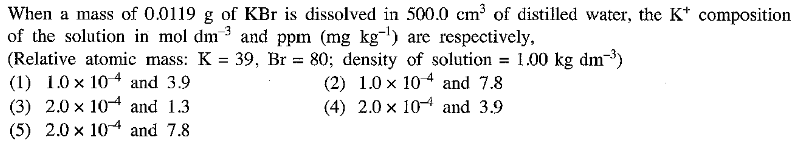 AL 2021 Chemistry Unit 3 Question 18