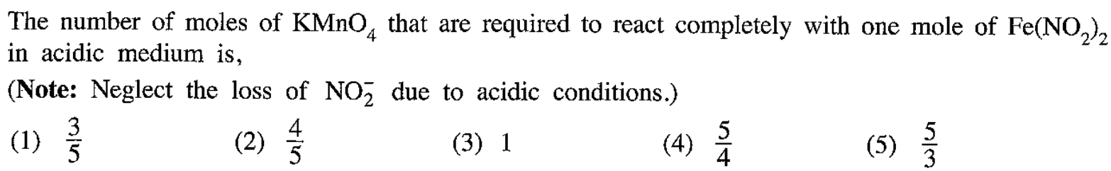 AL 2021 Chemistry Unit 3 Question 27