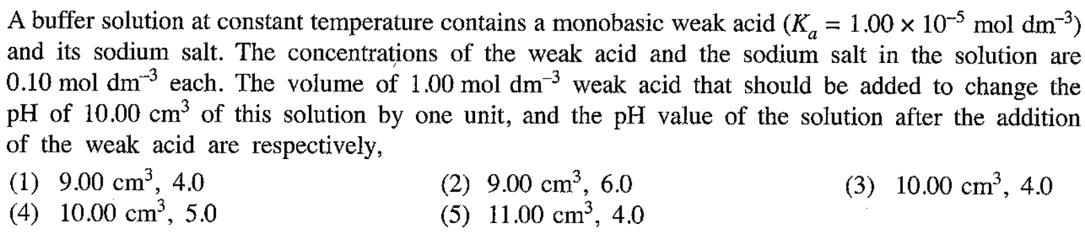 AL 2021 Chemistry Unit 12 Question 24